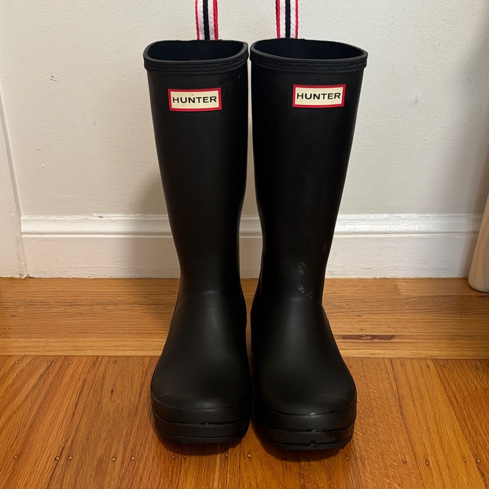 Hunter Original Play Black Rain Boots - 7